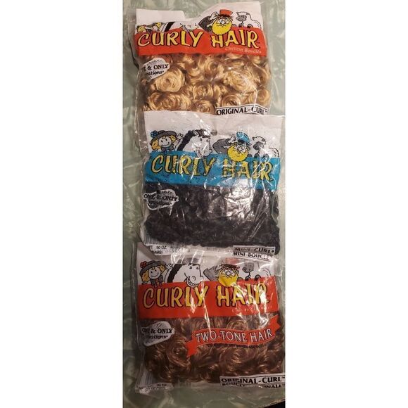 7 Packages Of Vintage Curly Doll HairB04 - Picture 6 of 9